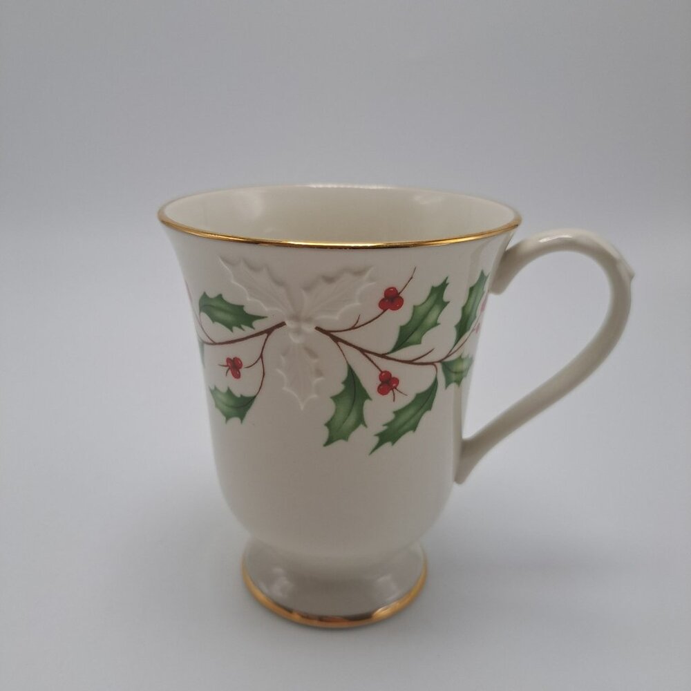 Lenox Holiday Dimension Collection Mug With Gold Trim